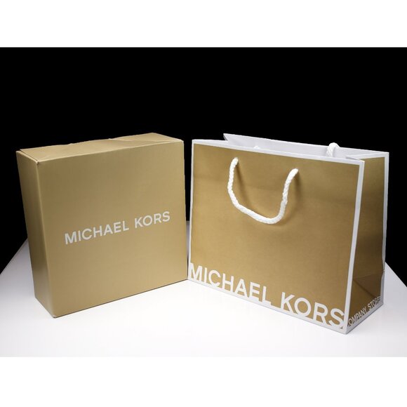 NIB MICHAEL KORS MK LOGO FULTON BROWN PHONE WALLET MSRP $158 / GIFT BAG & BOX - Picture 7 of 7
